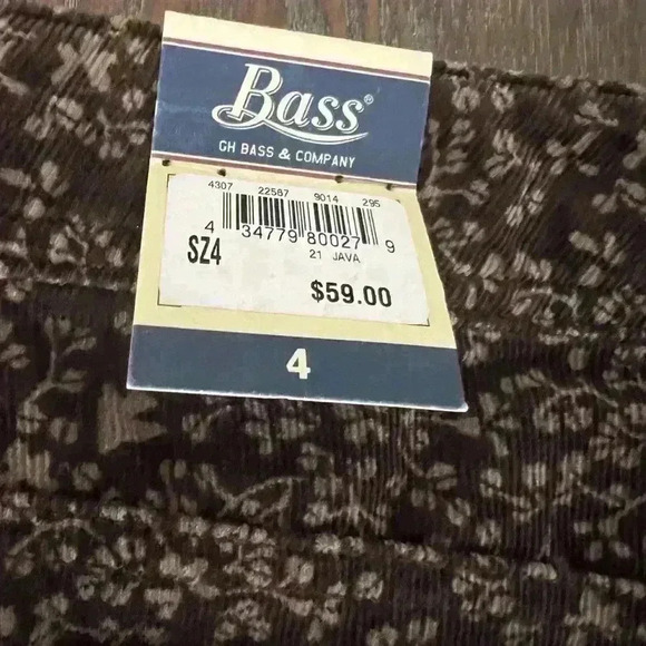 G.H Bass Corduroy skirt size 4 - Picture 6 of 6